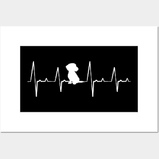 Heart Rate Rough-haired Dachshund Dachshund Posters and Art